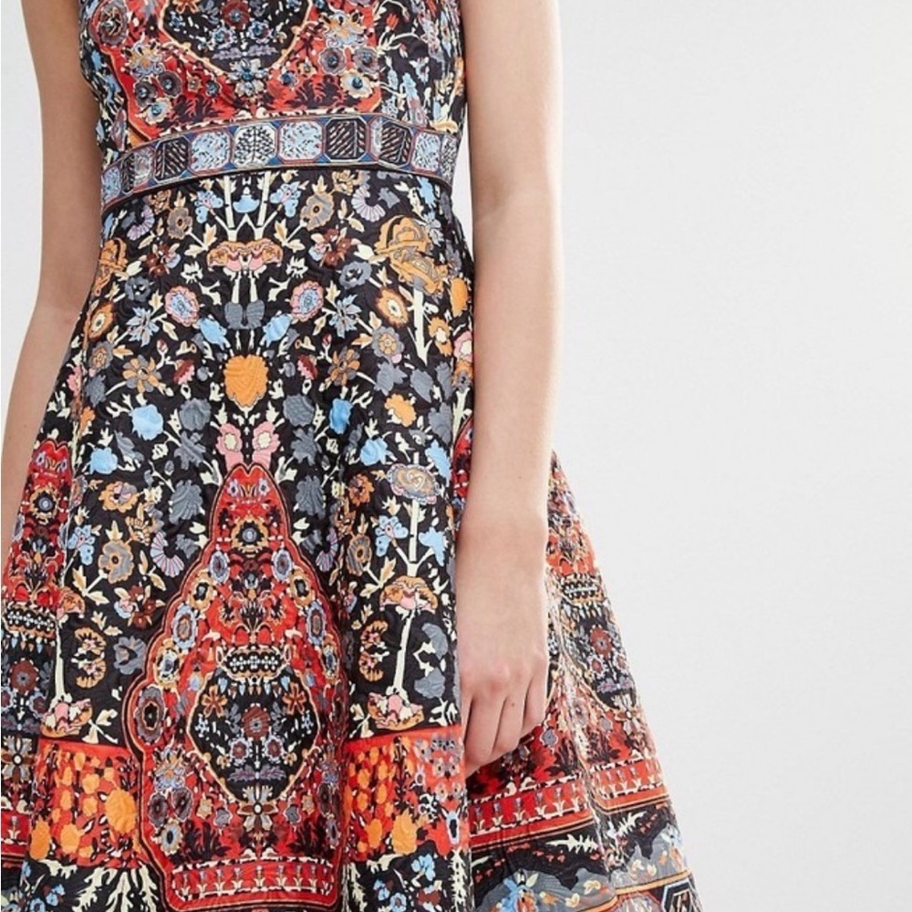 NWOT Vibrant Multicolor Sleeveless Mini Dress - Picture 15 of 15